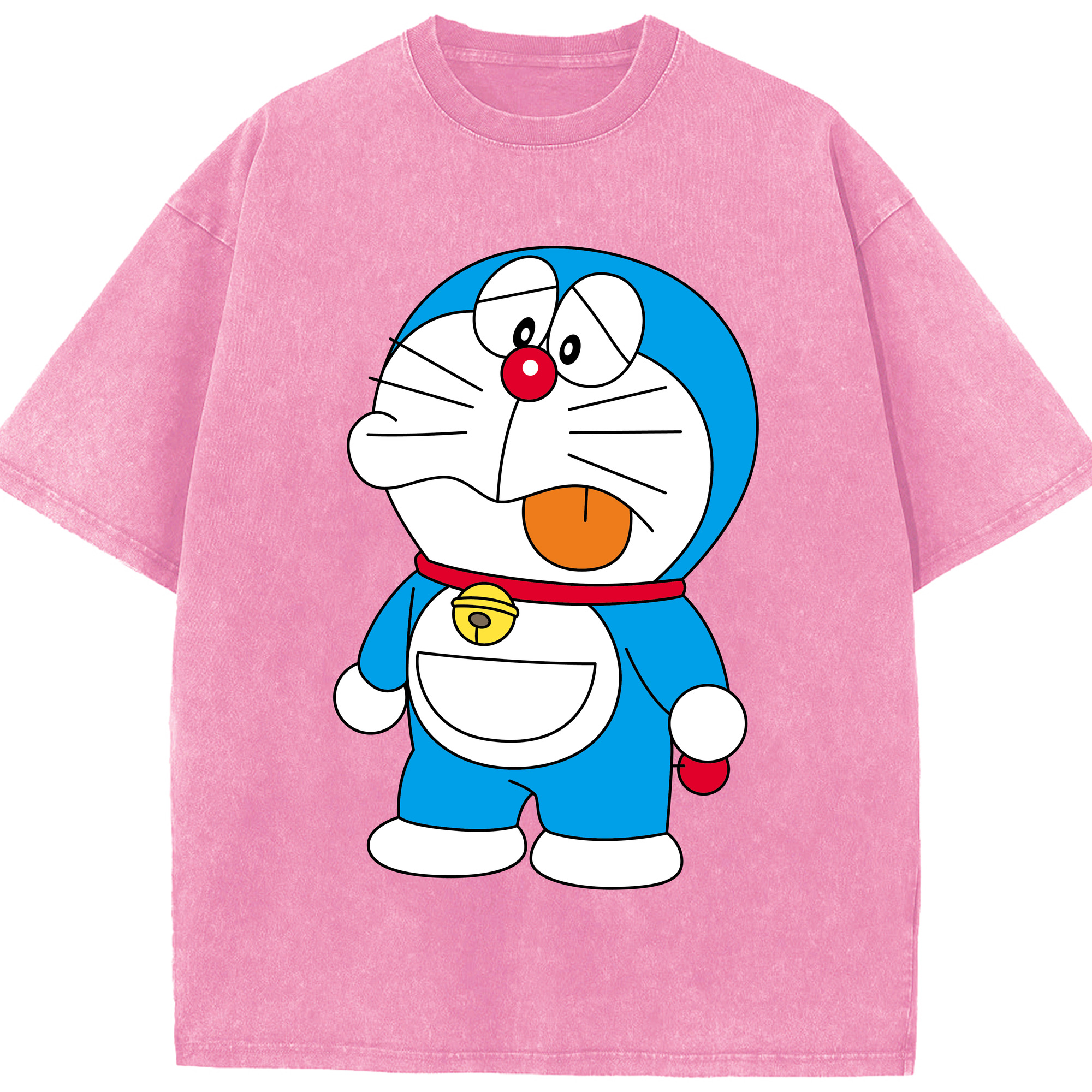 （画像用） ドラえもん Doraemon 綿100% ヴィンテージ風 半袖Tシャツ（フロントプリント）